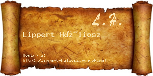 Lippert Héliosz névjegykártya